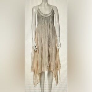 Donna Karan’s Urban Zen Pale Grey & Pink Sleeveless Sundress Sz: O/S